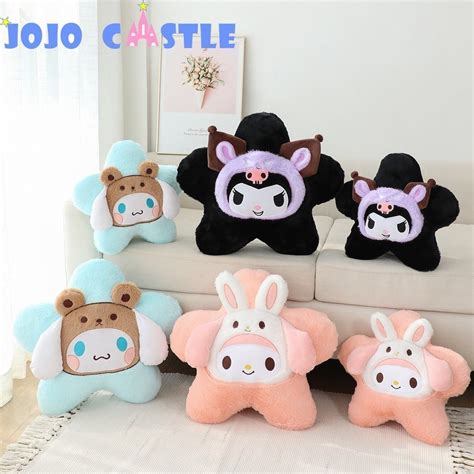 sanrio plush cinnamoroll  melody kuromi plush car headrests anime