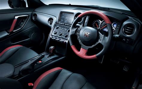 Nissan skyline gt-r r 35 interior 4K wallpaper download