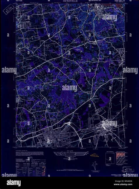 Map Of Hicksville Hi Res Stock Photography And Images Alamy