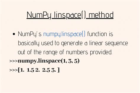 Numpy Linspace Method Askpython