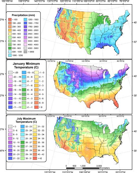 Conterminous U S Maps Of PRISM 19712000 Mean Annual Precipitation