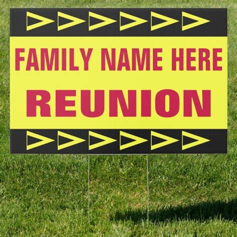 FAMILY REUNION SIGN | Zazzle