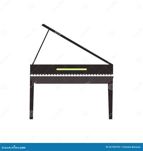 Piano Queue Illustration Clavier Piano Classique Avec Concept Cl