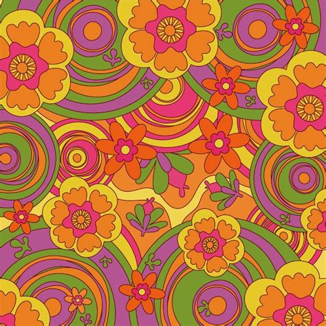 Free Vector Psychedelic Groovy Background