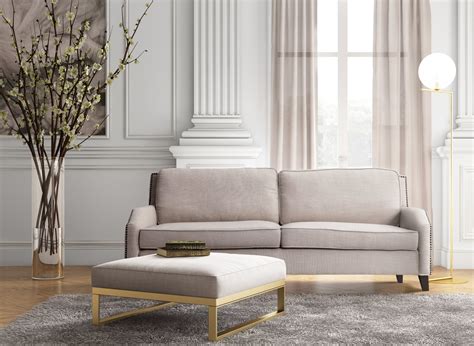 Hartford Beige Linen Sofa from TOV | Coleman Furniture