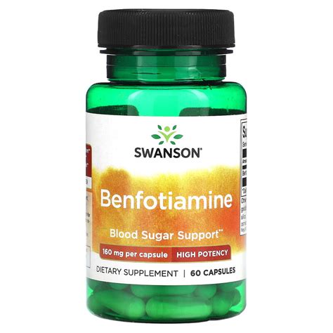 Swanson Benfotiamine High Potency Mg Capsules