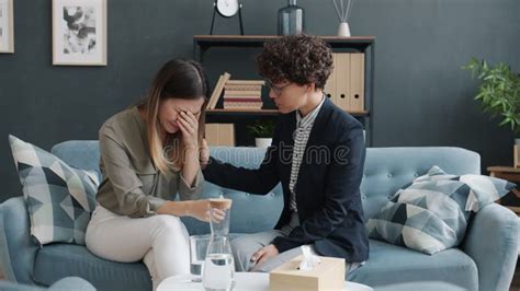 Crying Man At Psychotherapy Session Stock Footage Video Of Person