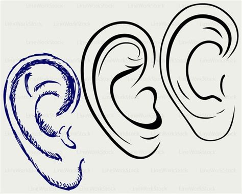 Human Ears Clip Art