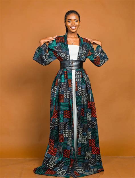 Mikai African Print Kimono By Africanyuva Kimonos Anka