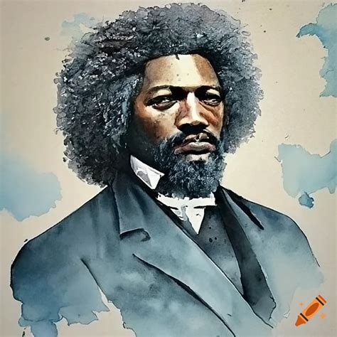 Watercolor Painting Of Frederick Douglass On Craiyon