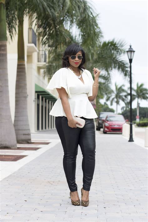 15 Plus Size Outfits With Peplum Tops You Can Wear Too