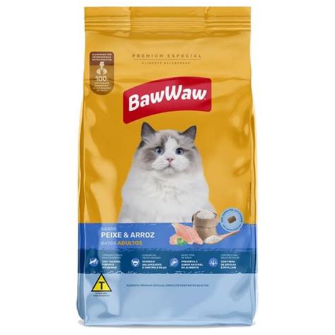 Ração Para Gato Boa - Ração para Gatos sabor Peixe Baw Waw 900g | Boa Supermercados
