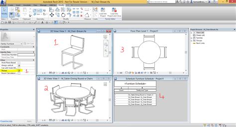 Scheduling Nested Families Autodesk Community