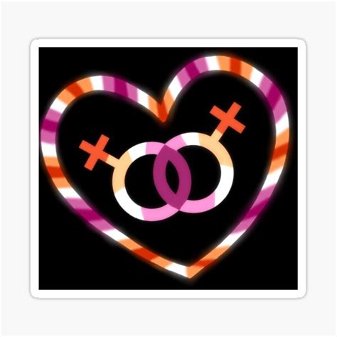 Wlw Woman Loving Woman Lesbian Flag Version Sticker For Sale By