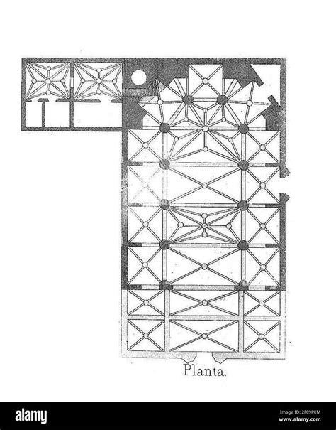 Planta De La Iglesia De Santiago De 1878 Stock Photo Alamy