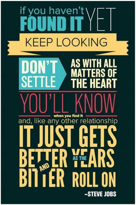 Steve Jobs Dont Settle Quote Poster Inspirational Posters For