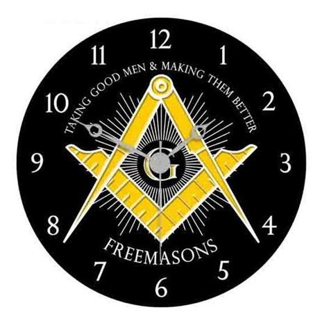 Freemasons Masonic Clock Making Good Men Better LSM Boutique S