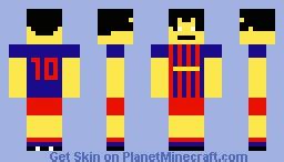 Lionel Messi Minecraft Skin