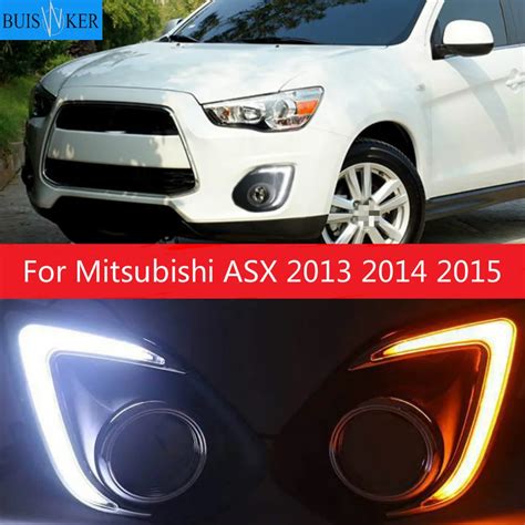 Set For Mitsubishi Asx Led Drl Cob Daytime Running