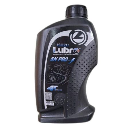 Semi Synthetic Isozu Lubro L Sn Pro T W Engine Oil Bottle Of