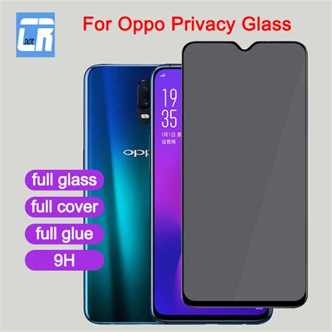 Buy Full Cover Privacy Screen Protector Tempered Glass For Oppo R17 A7x A7 R15 R11s Plus Anti