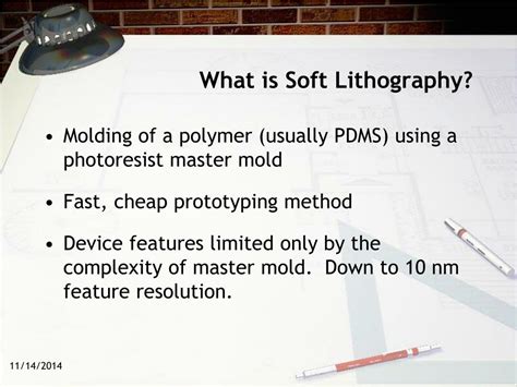 PPT - Prototyping Techniques: Soft Lithography PowerPoint Presentation - ID:6601392