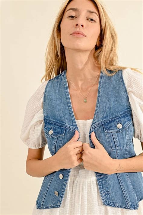 Veston Denim Sans Manches Molly Bracken