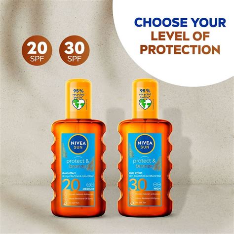 Protect And Bronze Oil Spray Spf 20 200 Ml Nivea Sun