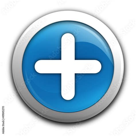 Positif Sur Bouton Bleu Fichier Vectoriel Libre De Droits Sur La