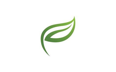 Feuille verte écologie nature logo frais vecteur v19