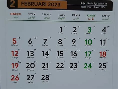 Kalender Jawa Hari Jumat 10 Februari 2023 Weton Apa Wuku Neptu Pasaran Dan Watak Kelahiran