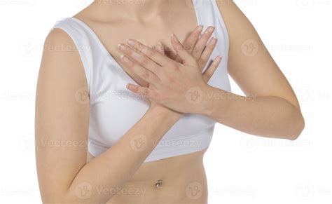 Heart attack concept. Woman suffering from chest pain indoor 17156850 Stock Photo at Vecteezy