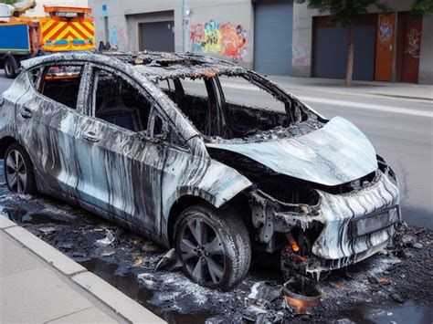 Сгорел расплавленный аккумулятор электромобиля, вышел из строя ...