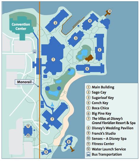 Disney Grand Floridian Resort Map