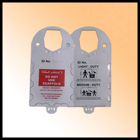 SCAFFOLDING TAG HOLDER SAUDI ARAMCO Safex Safety KSA