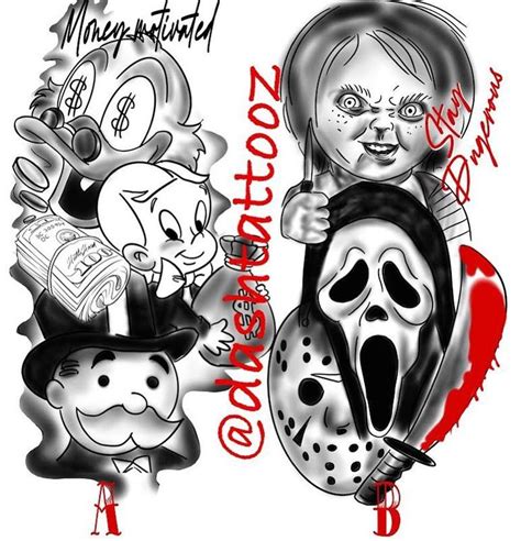 Pin by Krazy on Chucky tattoo | Tattoo outline drawing, Tattoo outline ...