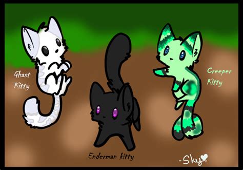 Cute Minecraft Mob Kitties! - Minecraft Fan Art (34677808) - Fanpop