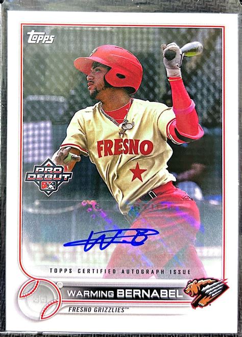 2022 Topps Pro Debut Autographs PD130 Warming Bernabel EBay