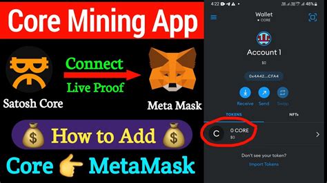 How To Add Core On Metamask Wallet Connect Core To Metamask Wallet