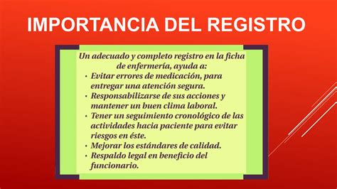 Registro Y Control De Medicamentos En Enfermeria Pptx