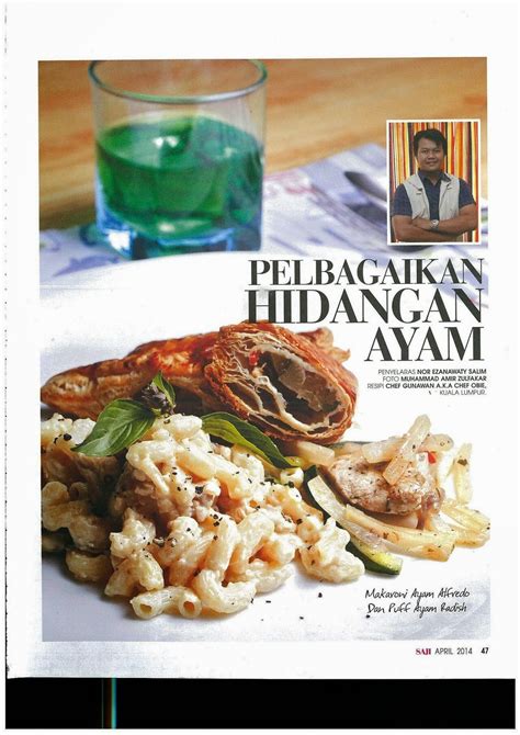 Chef Obie Kelas Masakan 1001 Info And Resepi Majalah Saji Resepi Makaroni Ayam Alfredo Dan Puff