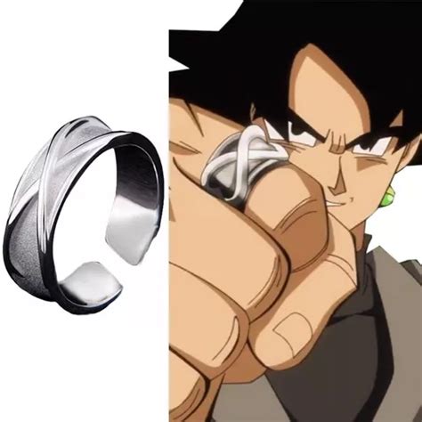 Anillo Del Tiempo Black Goku Ajustable Dragon Ball Super