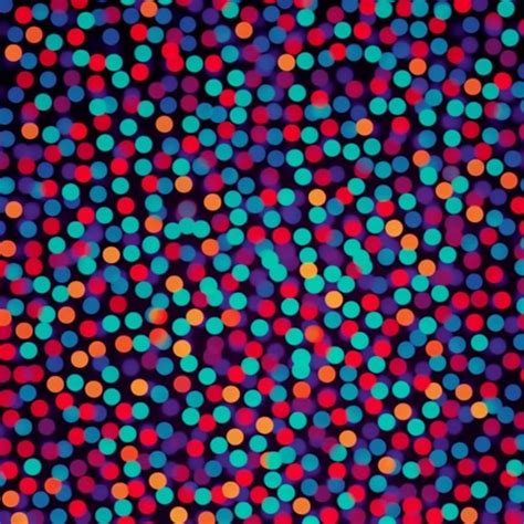 Premium Ai Image Colorful Dots On A Dark Background