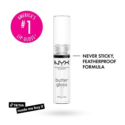 Nyx Professional Makeup Butter Gloss Non Sticky Lip Gloss Sugar