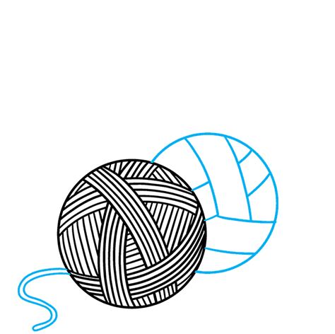 How To Draw A Yarn Ball Really Easy Drawing Tutorial