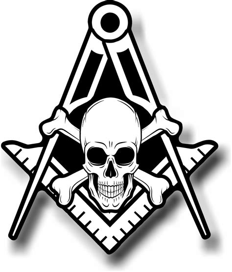 Amazon Skull And Cross Bones Square Compass Mason Masonic