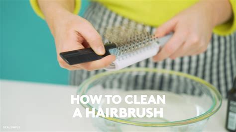 How To Clean A Hairbrush Real Simple Youtube