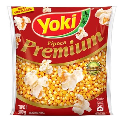 Milho De Pipoca Premium York 500gr Kit 5 Pacotes Mercado Livre