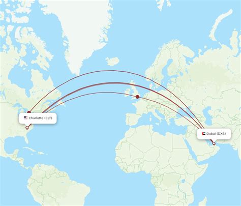 All Flight Routes From Charlotte To Dubai Clt To Dxb Flight Routes