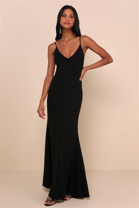 Sexy Black Maxi Dress Mermaid Maxi Dress Bodycon Maxi Lulus